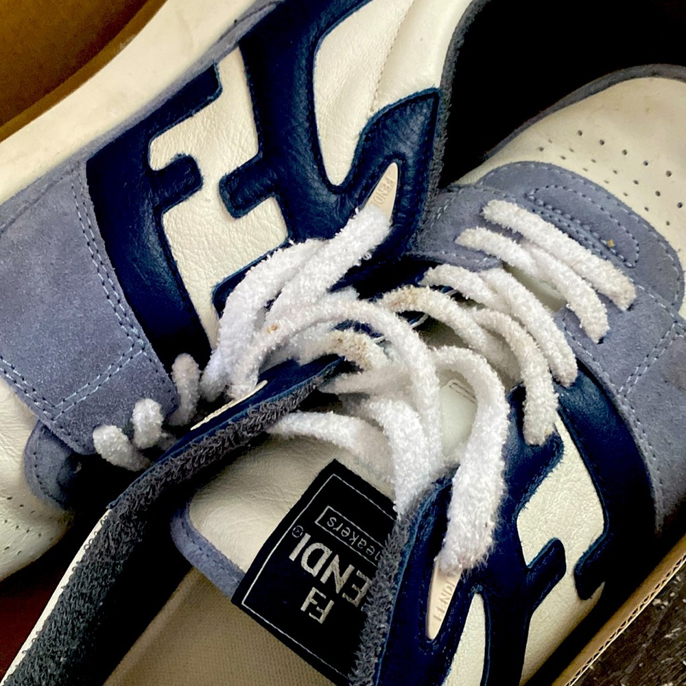Fendi shoes , size 10 blue white & grey . In GREAT condition only worn twice